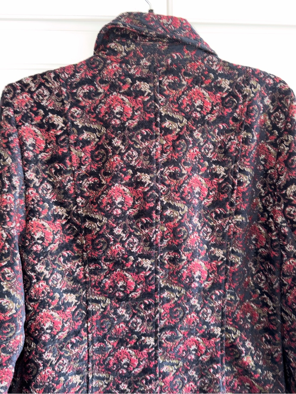 Free People Fox Trot Equestrian Coat Long Military Jacket Jacquard - Picture 7 of 12